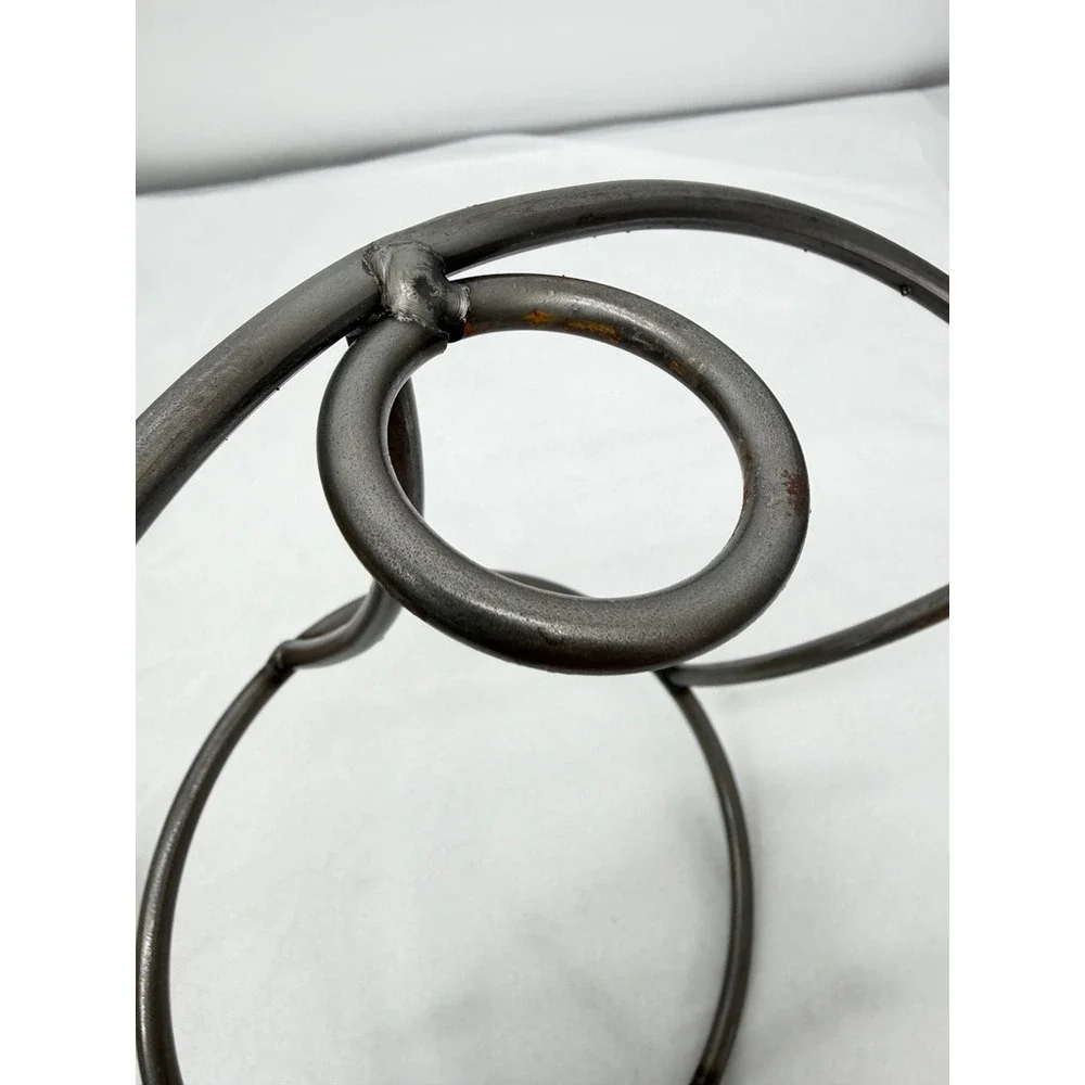 Bud Vase Pillar Plate Candelaria Home Las Flores Wrought Iron Centerpiece Decor